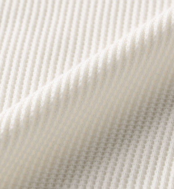 quaranciel「quaranciel:〈洗濯機可能〉ワッフル クルーネック ラウンドヘム カットソー」|Tシャツ・カットソー|