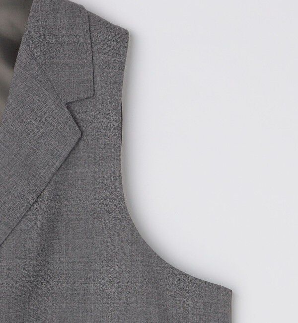 SHIPS「【SHIPS別注】CARUSO: トロピカルウール ラペルドベスト」|ダウンベスト・ベスト|