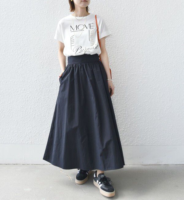 SHIPS for women「【WEB限定】〈手洗い可能〉バリエーション ロゴ 刺繍 プリントTEE」|Tシャツ・カットソー|