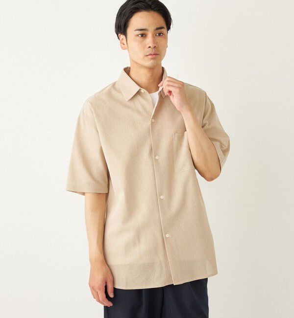 SHIPS Colors 「SHIPS Colors:〈洗濯機可能〉ジャージー ショートスリーブ シアーシャツ◇」|シャツ・ブラウス|