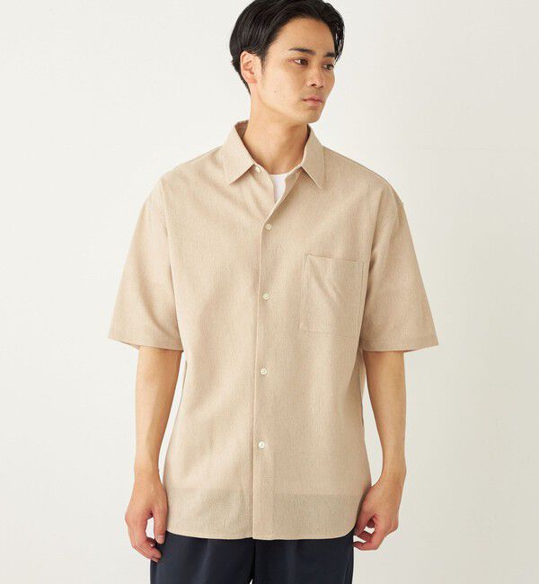 SHIPS Colors 「SHIPS Colors:〈洗濯機可能〉ジャージー ショートスリーブ シアーシャツ◇」|シャツ・ブラウス|