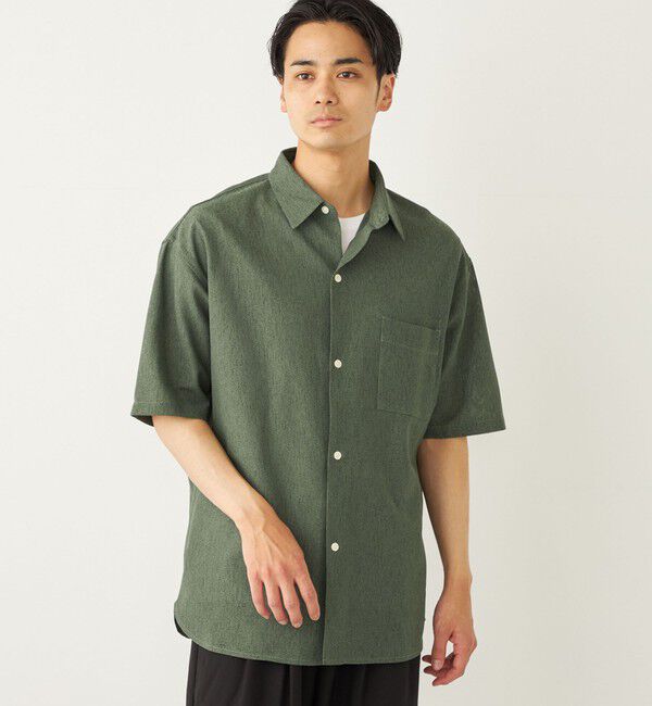 SHIPS Colors 「SHIPS Colors:〈洗濯機可能〉ジャージー ショートスリーブ シアーシャツ◇」|シャツ・ブラウス|