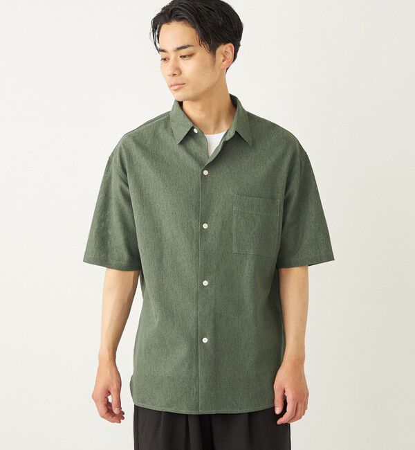 SHIPS Colors 「SHIPS Colors:〈洗濯機可能〉ジャージー ショートスリーブ シアーシャツ◇」|シャツ・ブラウス|