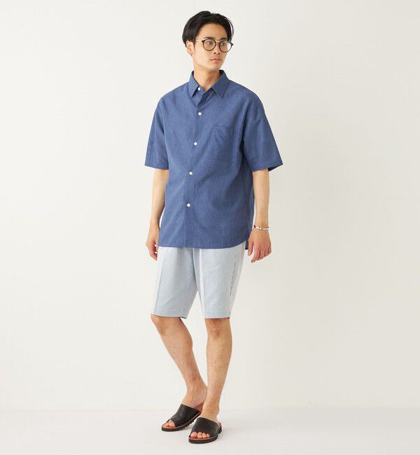 SHIPS Colors 「SHIPS Colors:〈洗濯機可能〉ジャージー ショートスリーブ シアーシャツ◇」|シャツ・ブラウス|