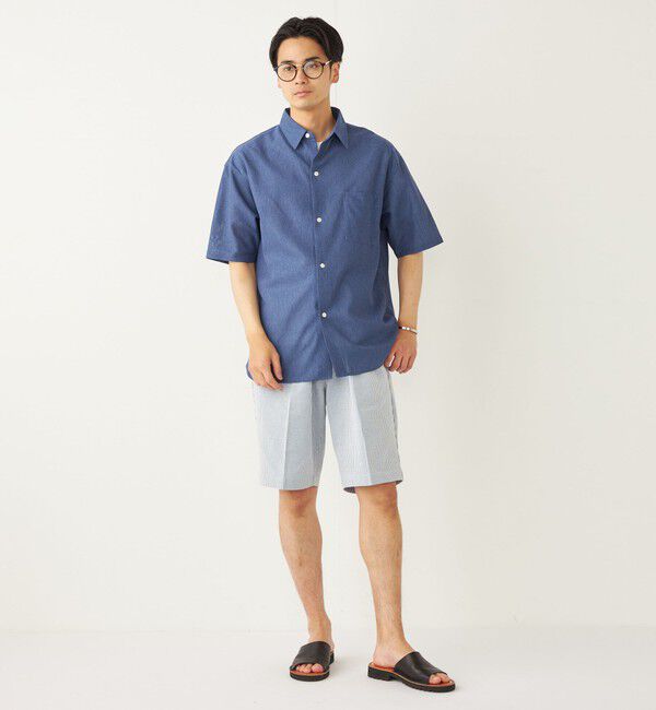 SHIPS Colors 「SHIPS Colors:〈洗濯機可能〉ジャージー ショートスリーブ シアーシャツ◇」|シャツ・ブラウス|