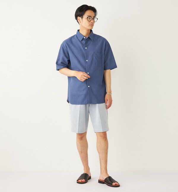 SHIPS Colors 「SHIPS Colors:〈洗濯機可能〉ジャージー ショートスリーブ シアーシャツ◇」|シャツ・ブラウス|