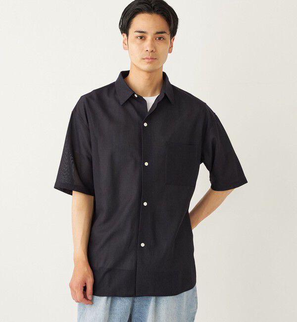 SHIPS Colors 「SHIPS Colors:〈洗濯機可能〉ジャージー ショートスリーブ シアーシャツ◇」|シャツ・ブラウス|