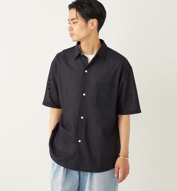 SHIPS Colors 「SHIPS Colors:〈洗濯機可能〉ジャージー ショートスリーブ シアーシャツ◇」|シャツ・ブラウス|