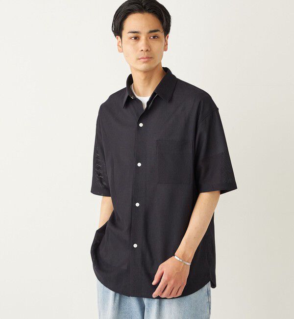 SHIPS Colors 「SHIPS Colors:〈洗濯機可能〉ジャージー ショートスリーブ シアーシャツ◇」|シャツ・ブラウス|