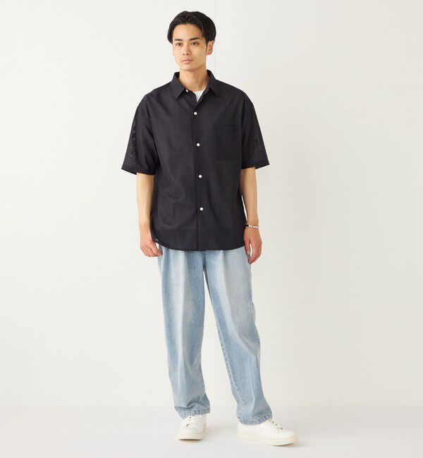 SHIPS Colors 「SHIPS Colors:〈洗濯機可能〉ジャージー ショートスリーブ シアーシャツ◇」|シャツ・ブラウス|