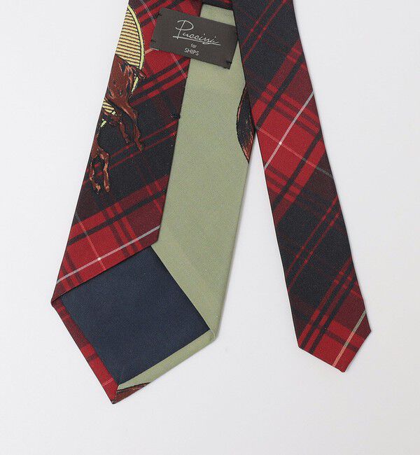 SHIPS「Puccini: シルク 乗馬柄 プリント ネクタイ」|ネクタイ・蝶ネクタイ|