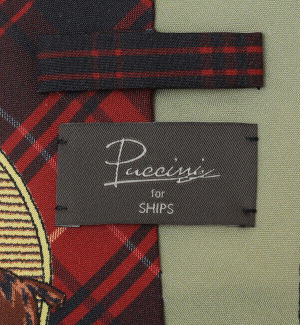 SHIPS「Puccini: シルク 乗馬柄 プリント ネクタイ」|ネクタイ・蝶ネクタイ|