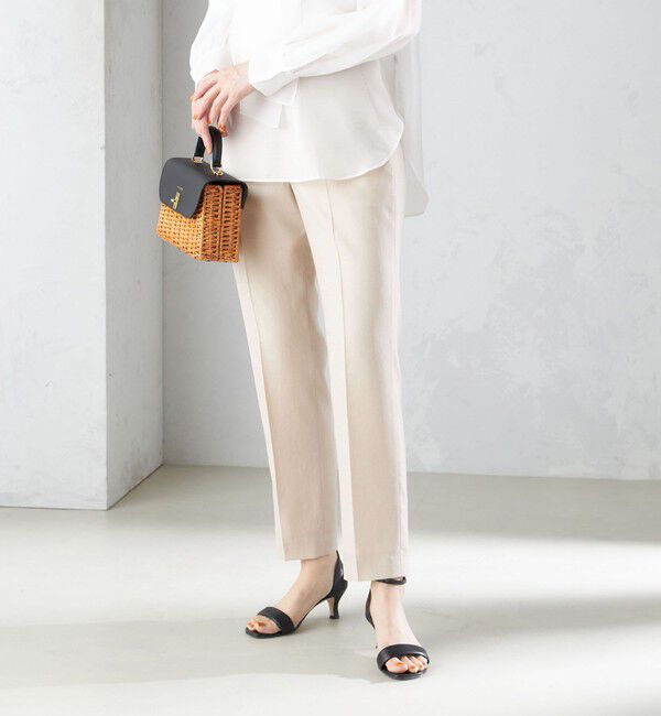 SHIPS for women「〈接触冷感/手洗い可能〉トリアセテート混 テーパード パンツ（セットアップ対応）◇」|その他|