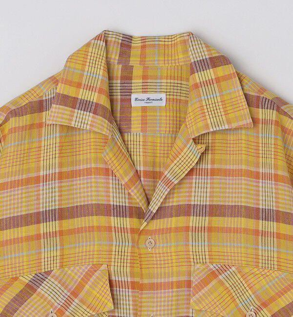 SHIPS「【SHIPS別注】Errico Formicola: マドラス チェック オープンカラー シャツ」|シャツ・ブラウス|