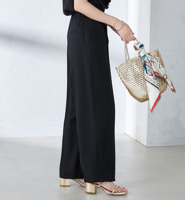 SHIPS for women「〈手洗い可能〉麻混 タック ワイド パンツ」|その他|