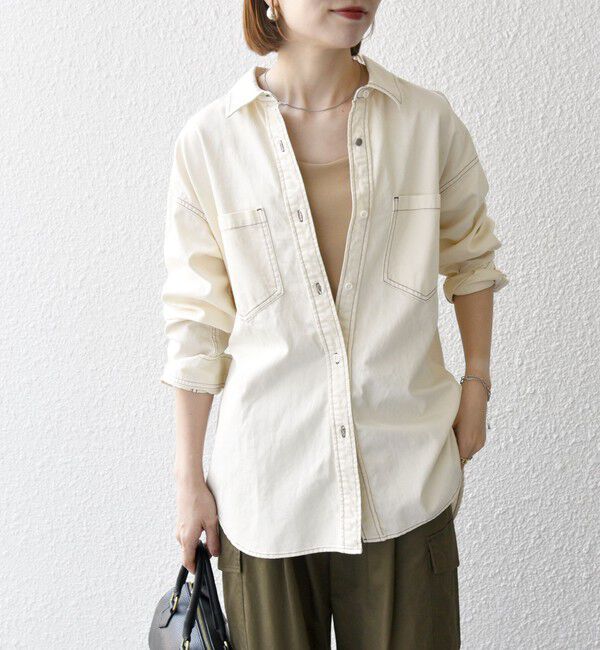 SHIPS any「SHIPS any: デニム ポケット シャツ［SHIPS any DENIM］」|シャツ・ブラウス|