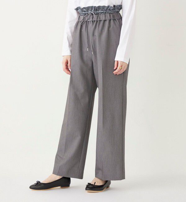 SHIPS Colors 「SHIPS Colors: 〈手洗い可能〉サテン ウエスト イージーパンツ◇」|その他|