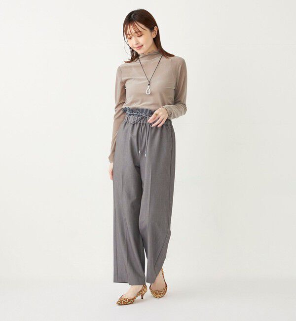 SHIPS Colors 「SHIPS Colors: 〈手洗い可能〉サテン ウエスト イージーパンツ◇」|その他|