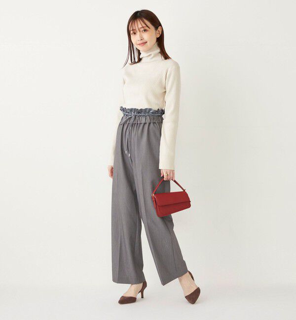 SHIPS Colors 「SHIPS Colors: 〈手洗い可能〉サテン ウエスト イージーパンツ◇」|その他|