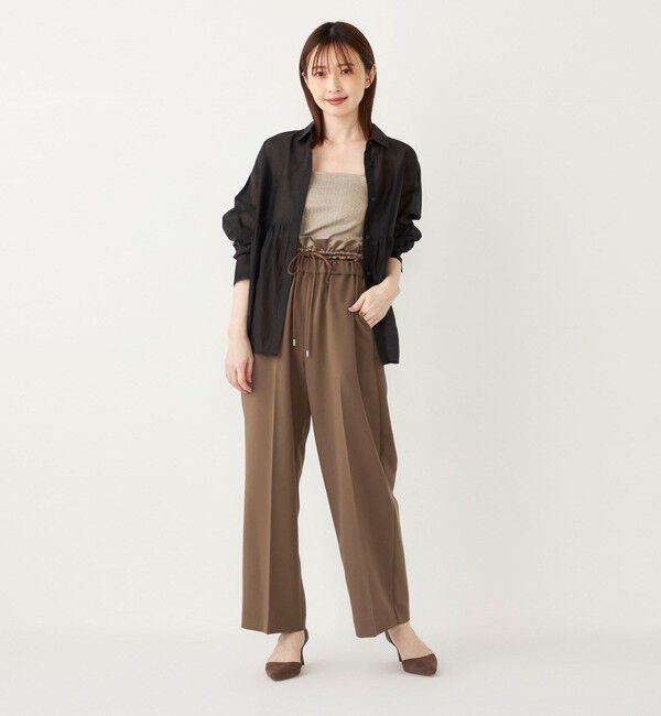 SHIPS Colors 「SHIPS Colors: 〈手洗い可能〉サテン ウエスト イージーパンツ◇」|その他|