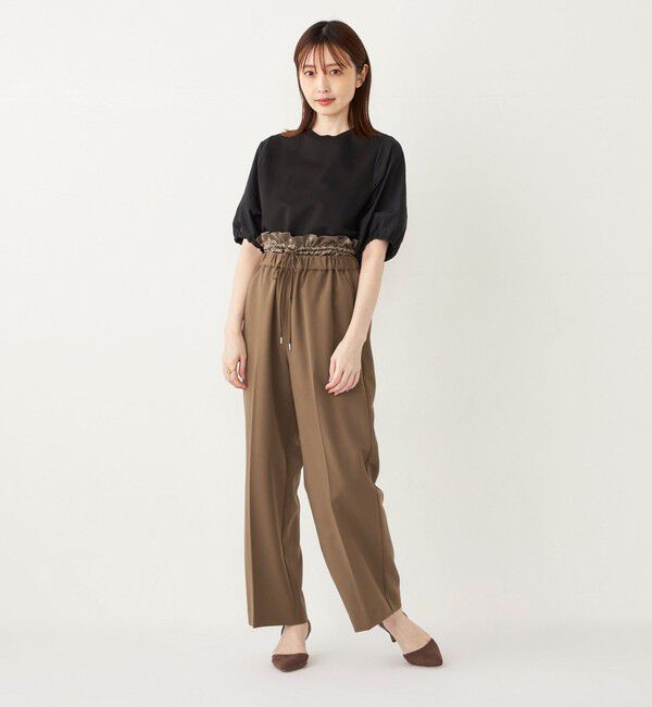 SHIPS Colors 「SHIPS Colors: 〈手洗い可能〉サテン ウエスト イージーパンツ◇」|その他|