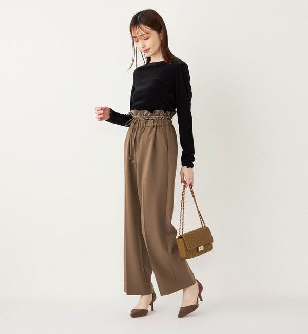 SHIPS Colors 「SHIPS Colors: 〈手洗い可能〉サテン ウエスト イージーパンツ◇」|その他|