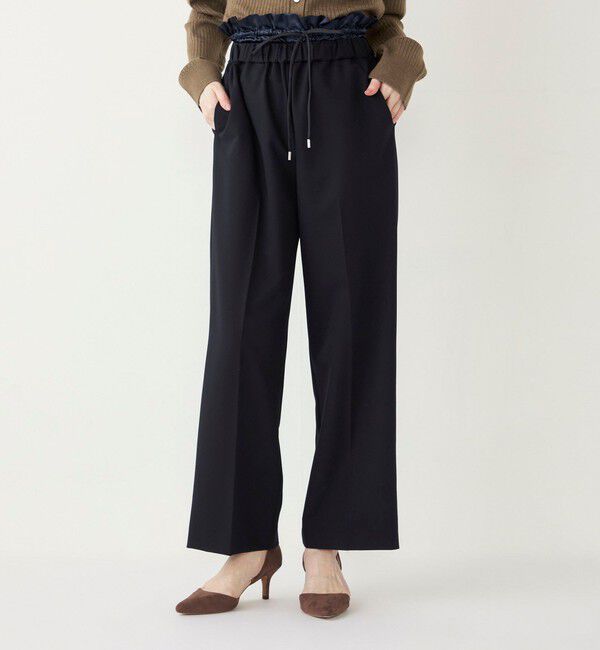 SHIPS Colors 「SHIPS Colors: 〈手洗い可能〉サテン ウエスト イージーパンツ◇」|その他|