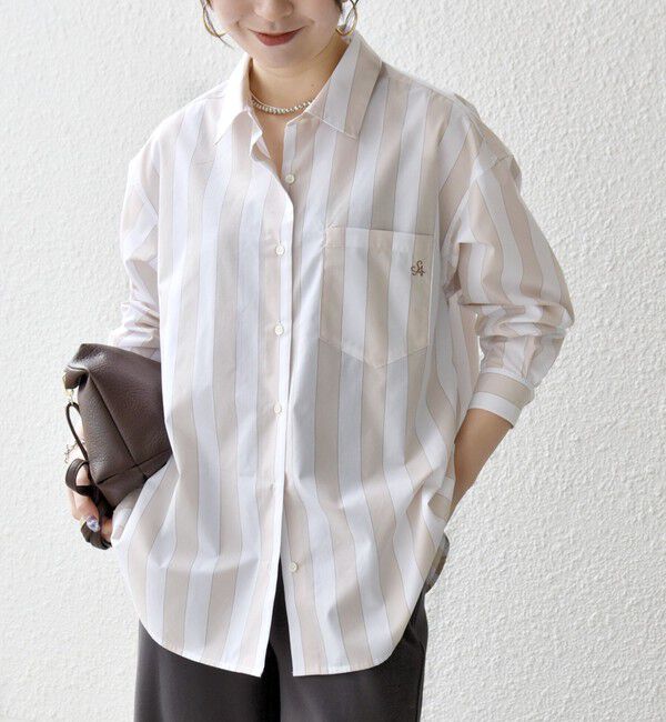 SHIPS any「SHIPS any:〈洗濯機可能〉REPREVE レギュラーカラー ルーズ ポケット シャツ」|シャツ・ブラウス|