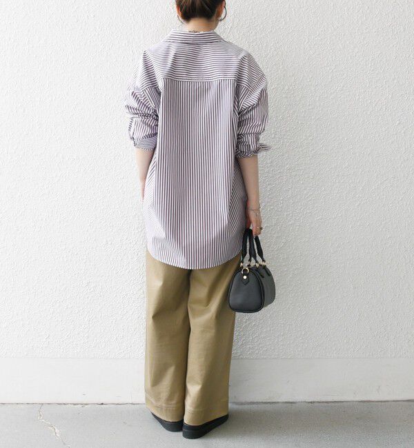 SHIPS any「SHIPS any:〈洗濯機可能〉REPREVE レギュラーカラー ルーズ ポケット シャツ」|シャツ・ブラウス|