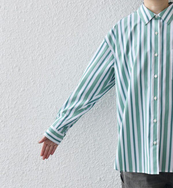 SHIPS any「SHIPS any:〈洗濯機可能〉REPREVE レギュラーカラー ルーズ ポケット シャツ」|シャツ・ブラウス|