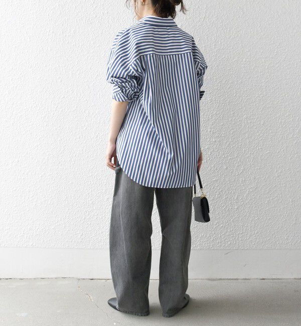 SHIPS any「SHIPS any:〈洗濯機可能〉REPREVE レギュラーカラー ルーズ ポケット シャツ」|シャツ・ブラウス|