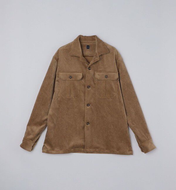 SHIPS「SHIPS: コーデュロイ オーバーシャツ」|シャツ・ブラウス|キャメル