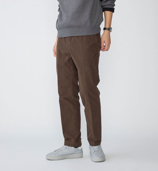 SHIPS「SHIPS: ライト モールスキン イージーパンツ」|その他|ブラウン