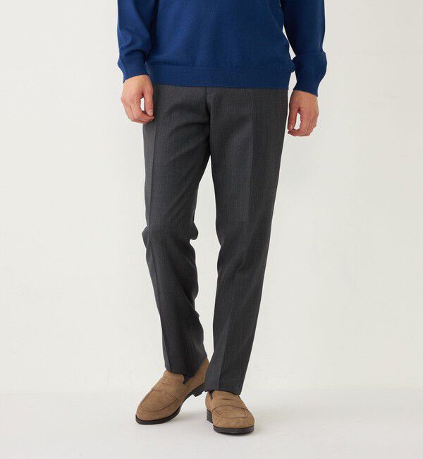 SHIPS Colors 「SHIPS Colors:CANONICO PERENNIAL パンツ(セットアップ対応可能)」|スラックス|ブラック