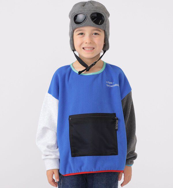 SHIPS KIDS「【SHIPS KIDS別注】THE PARK SHOP:115～145cm / マルチ フリース」|プルオーバー|