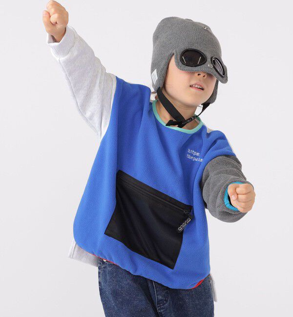 SHIPS KIDS「【SHIPS KIDS別注】THE PARK SHOP:115～145cm / マルチ フリース」|プルオーバー|