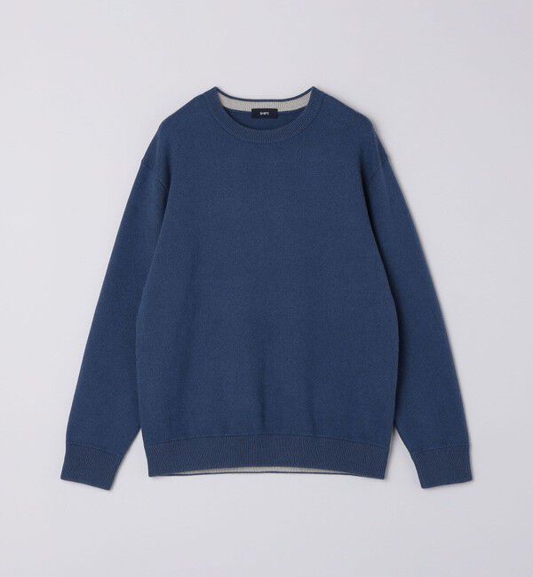 SHIPS「SHIPS:〈手洗い可能〉コットン カシミヤ 単色 クルーネック ニット」|ニット・セーター|