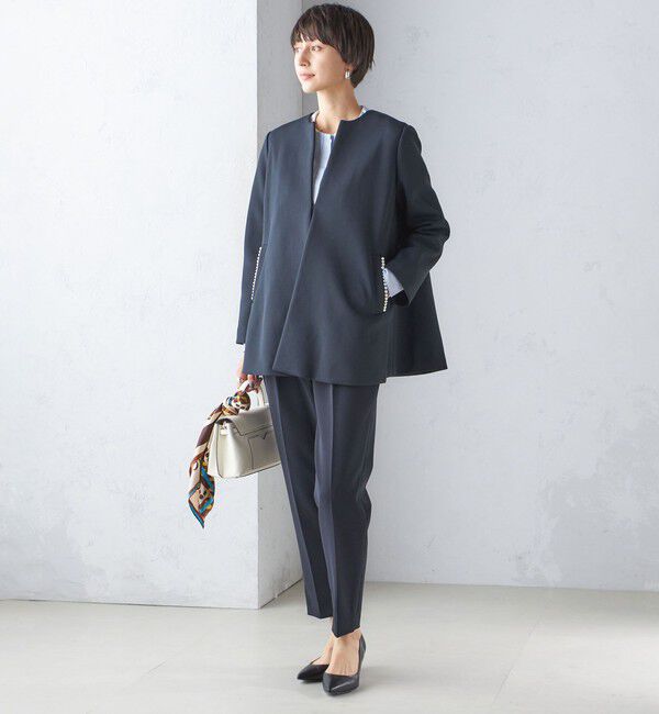 SHIPS for women「【SHIPS別注】kaene:パール モチーフ ショート コート（セレモニー対応可）」|その他|