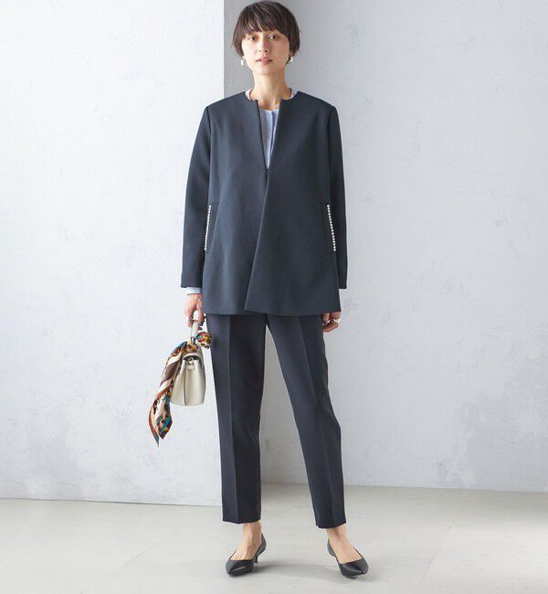 SHIPS for women「【SHIPS別注】kaene:パール モチーフ ショート コート（セレモニー対応可）」|その他|