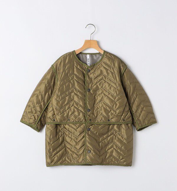 SHIPS KIDS「MOUN TEN.:110～140cm / ジグザク キルティング ジャケット」|その他|ライトオリーブ