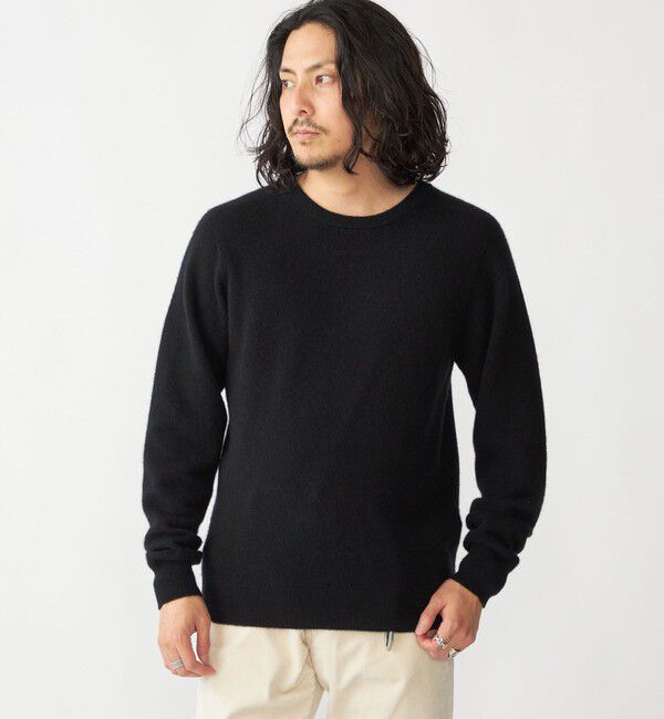 SHIPS「SHIPS:〈手洗い可能〉ホールガーメント 12ゲージ カシミヤ クルーネック ニット」|ニット・セーター|