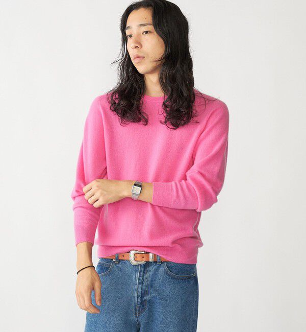 SHIPS「SHIPS:〈手洗い可能〉ホールガーメント 12ゲージ カシミヤ クルーネック ニット」|ニット・セーター|