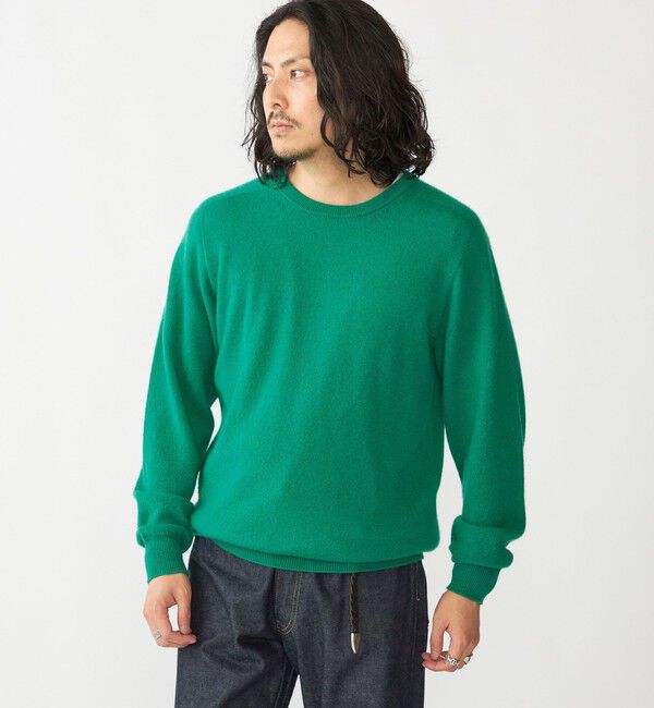 SHIPS「SHIPS:〈手洗い可能〉ホールガーメント 12ゲージ カシミヤ クルーネック ニット」|ニット・セーター|