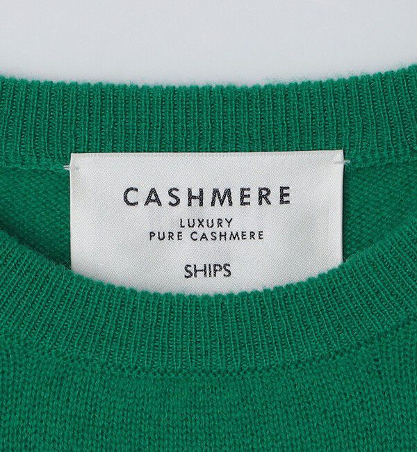SHIPS「SHIPS:〈手洗い可能〉ホールガーメント 12ゲージ カシミヤ クルーネック ニット」|ニット・セーター|