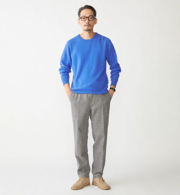 SHIPS「SHIPS:〈手洗い可能〉ホールガーメント 12ゲージ カシミヤ クルーネック ニット」|ニット・セーター|