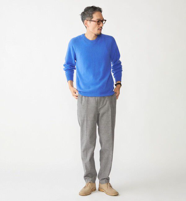 SHIPS「SHIPS:〈手洗い可能〉ホールガーメント 12ゲージ カシミヤ クルーネック ニット」|ニット・セーター|