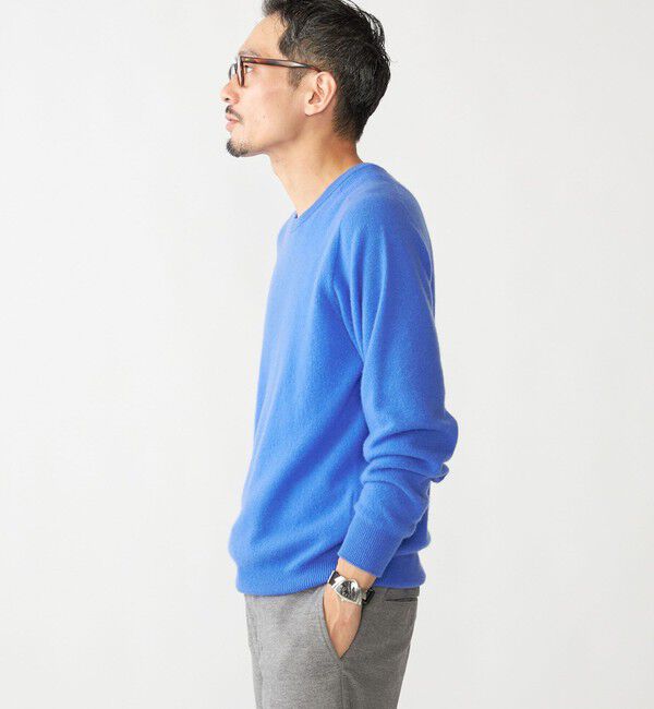 SHIPS「SHIPS:〈手洗い可能〉ホールガーメント 12ゲージ カシミヤ クルーネック ニット」|ニット・セーター|