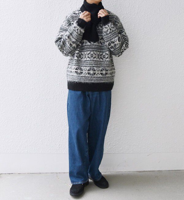 SHIPS any「SHIPS any :〈手洗い可能〉フェアアイル シャギー クルーネック ニット◇」|ニット・セーター|