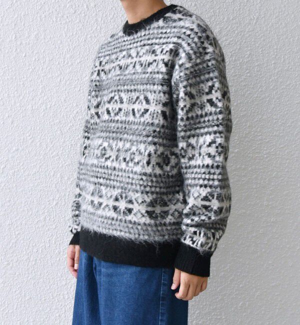 SHIPS any「SHIPS any :〈手洗い可能〉フェアアイル シャギー クルーネック ニット◇」|ニット・セーター|