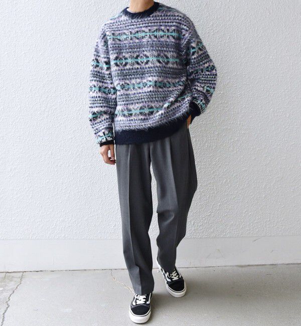 SHIPS any「SHIPS any :〈手洗い可能〉フェアアイル シャギー クルーネック ニット◇」|ニット・セーター|